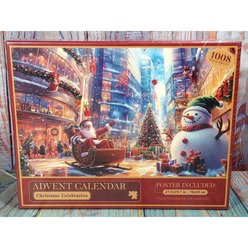 Advent Calendar Christmas Celebration‎ Jigsaw Puzzle - 1008 Pieces